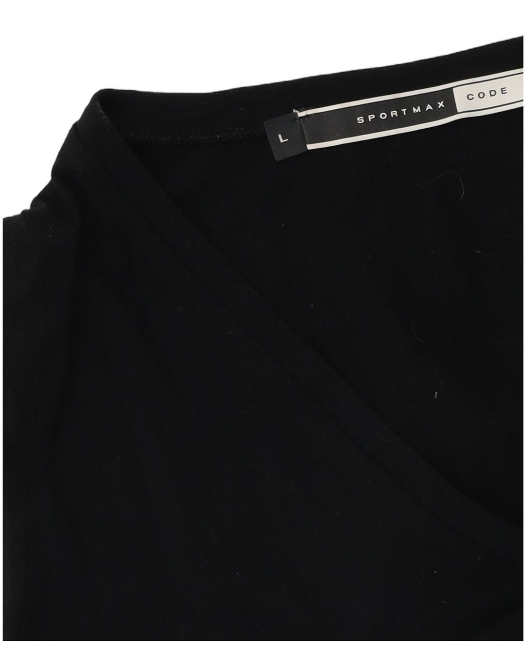 Женская блузка с длинным рукавом Sportmax UK 14, большая черная