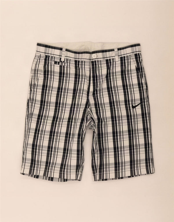 Мужские шорты чинос Nike Medium W32, синие, хлопковые в клетку