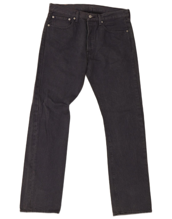 Мужские прямые джинсы Levi's 501 W32 L32 серые, хлопок