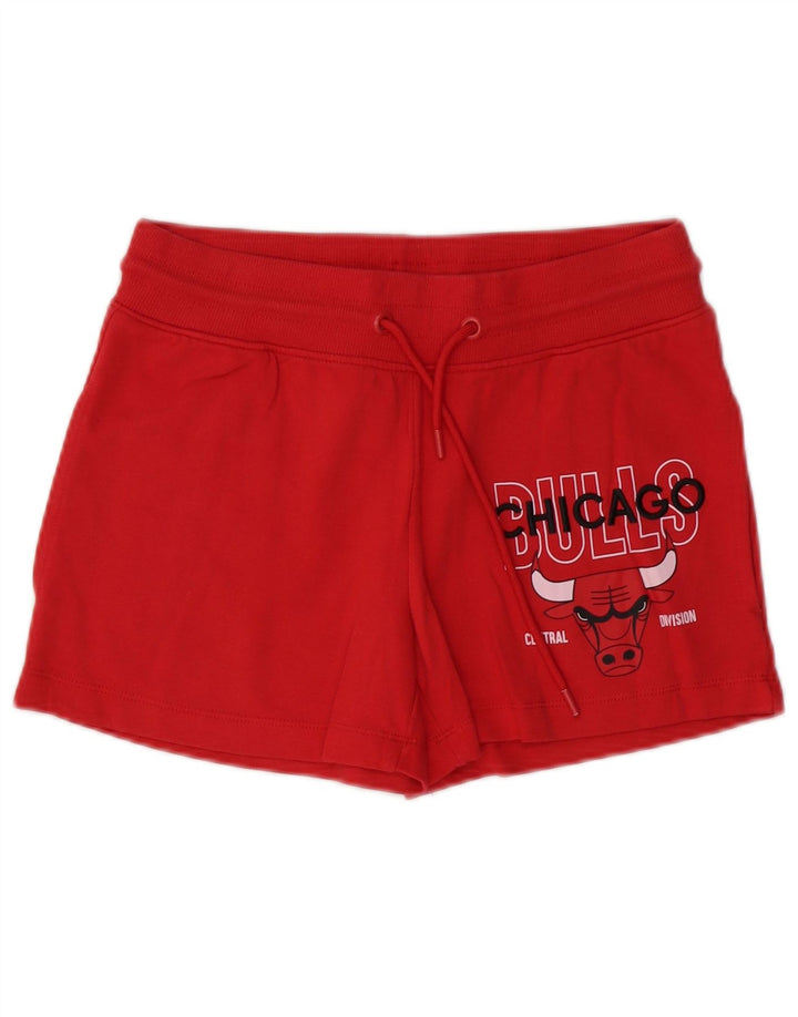 Женские спортивные шорты с рисунком NBA Chicago Bulls, 10 шт., красные, хлопковые, Великобритания