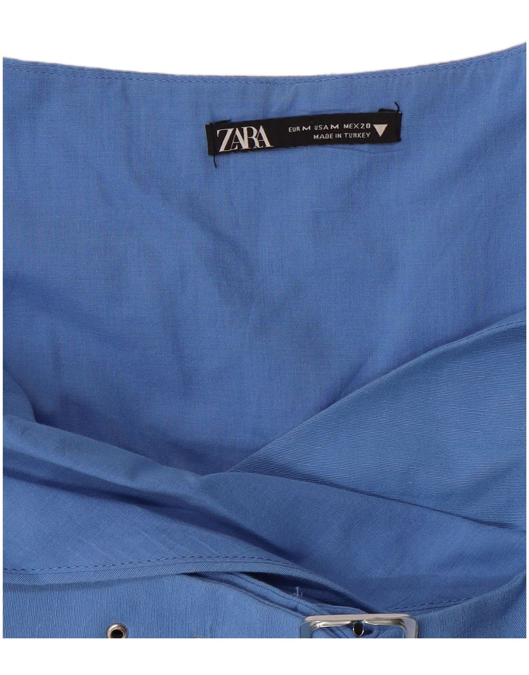 Женское платье-комбинация ZARA UK 12, средний синий