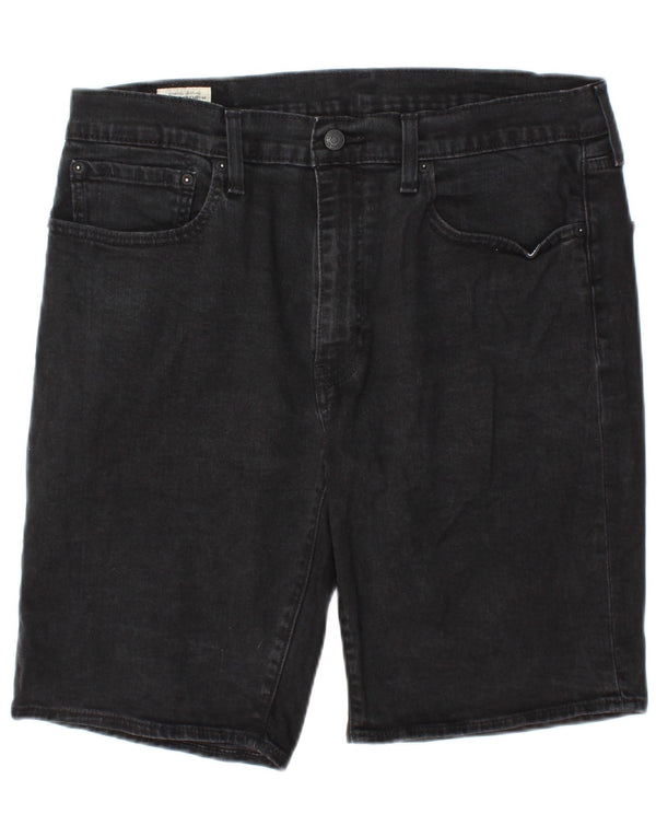 Мужские джинсовые шорты Levi's 502 W36, большие черные, хлопок