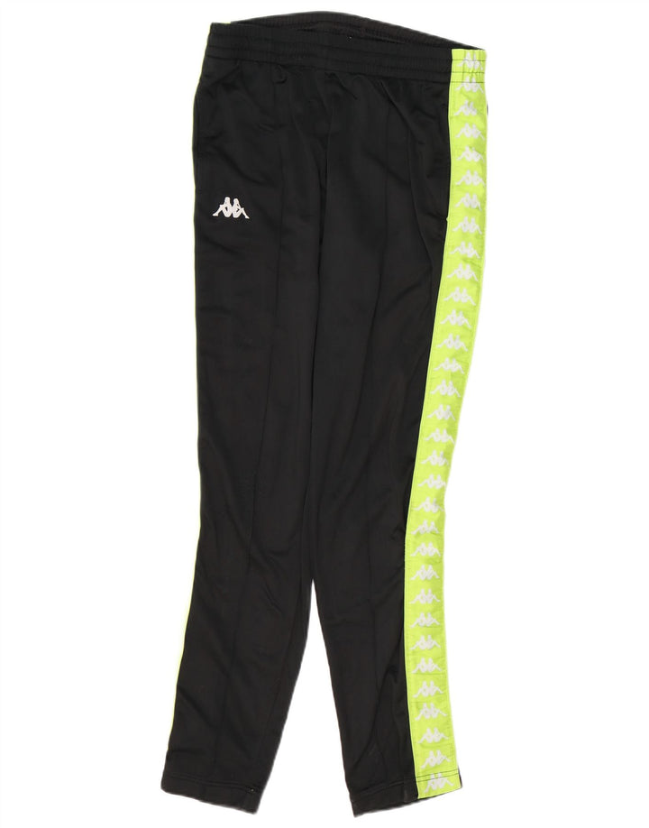 KAPPA Полный спортивный костюм с рисунком для мальчиков 15–16 лет, черный, полиэстер с цветными блоками