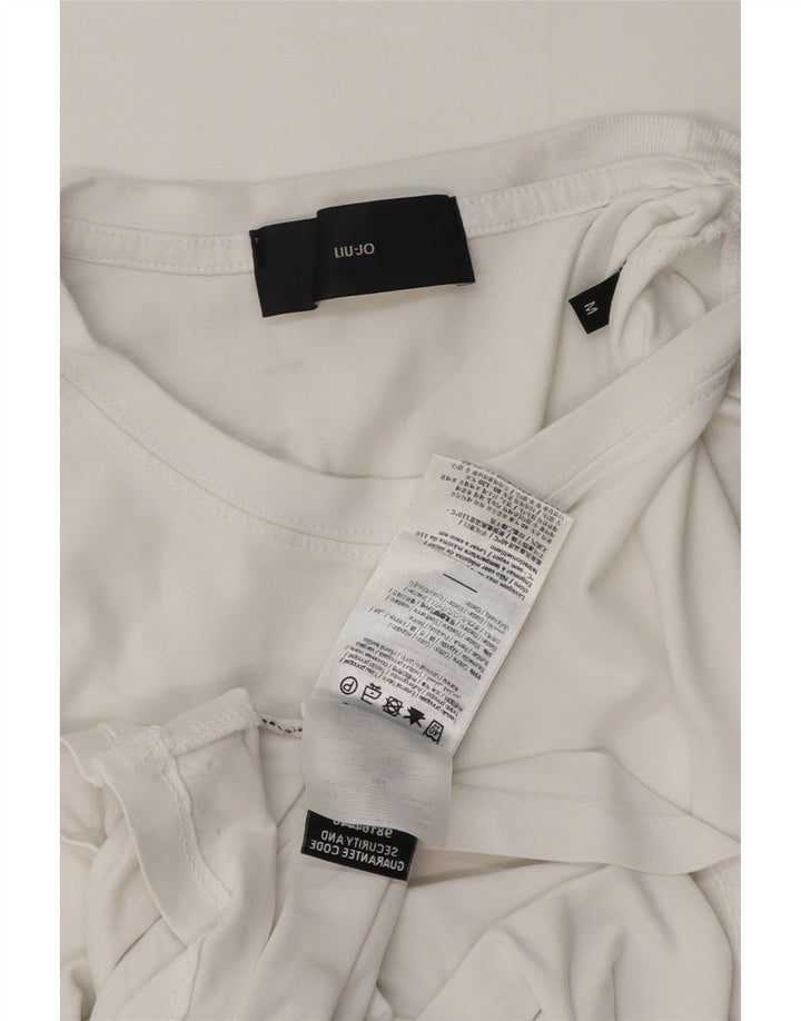 Мужская футболка Liu Jo Top из белого хлопка среднего размера