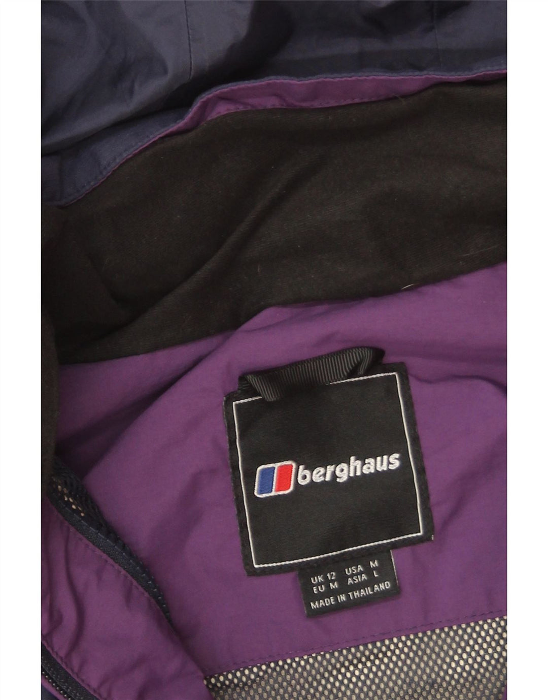 Berghaus Женская дождевик с капюшоном Gore-Tex UK 12 Средний Темно-Синий