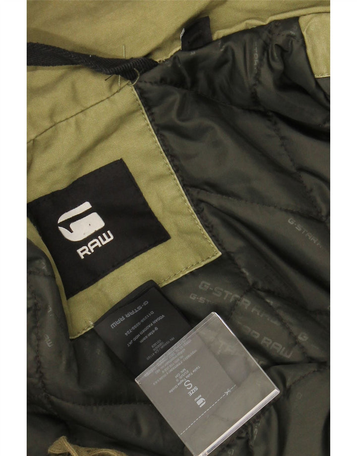 Мужская куртка G-STAR с капюшоном UK 36, маленький цвет хаки, хлопок