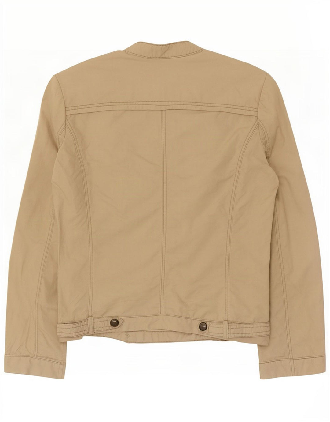 Женский бомбер Zara UK 12, средний бежевый, хлопок