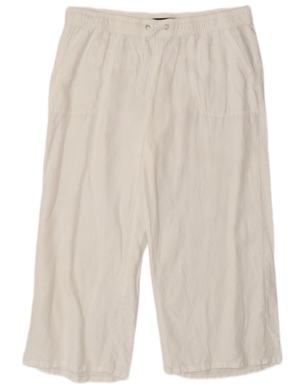 Женские укороченные брюки Marks & Spencer UK 14, большие W30 L28, белые