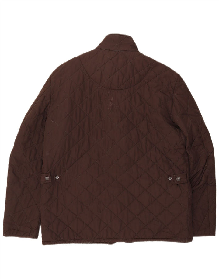Мужская стеганая куртка BARBOUR UK 40, большая, коричневая, полиэстер