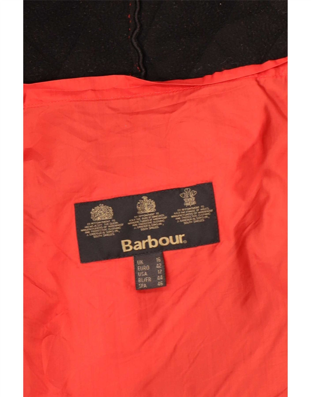 Женская стеганая куртка Barbour UK 16, большая красная, полиамид