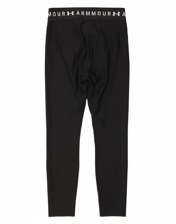 Женские леггинсы с рисунком Under Armour Heat Gear UK 14, большой черный полиэстер