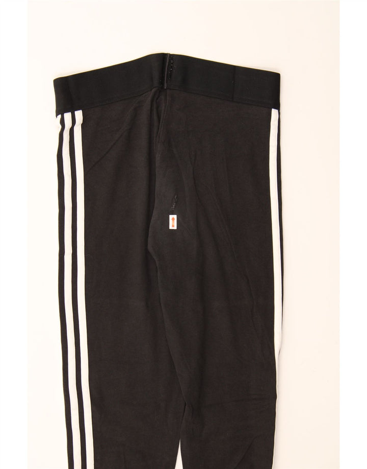 ADIDAS Womens Leggings UK 8/10 Small Black Cotton Vintage Adidas and Second-Hand Adidas from Messina Hembry 