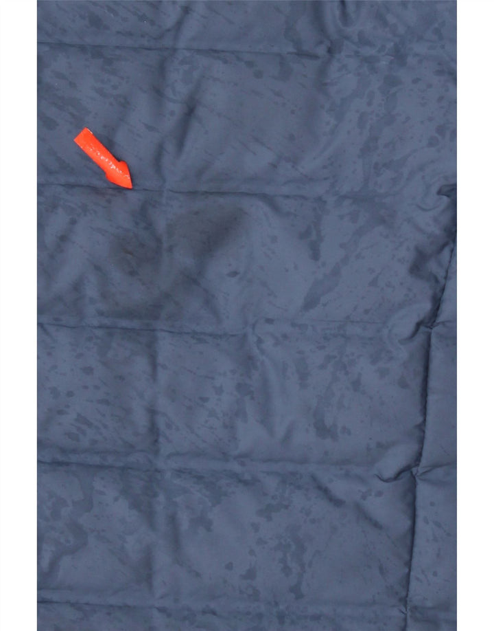 Женская стеганая куртка Adidas UK 16, большой синий полиэстер