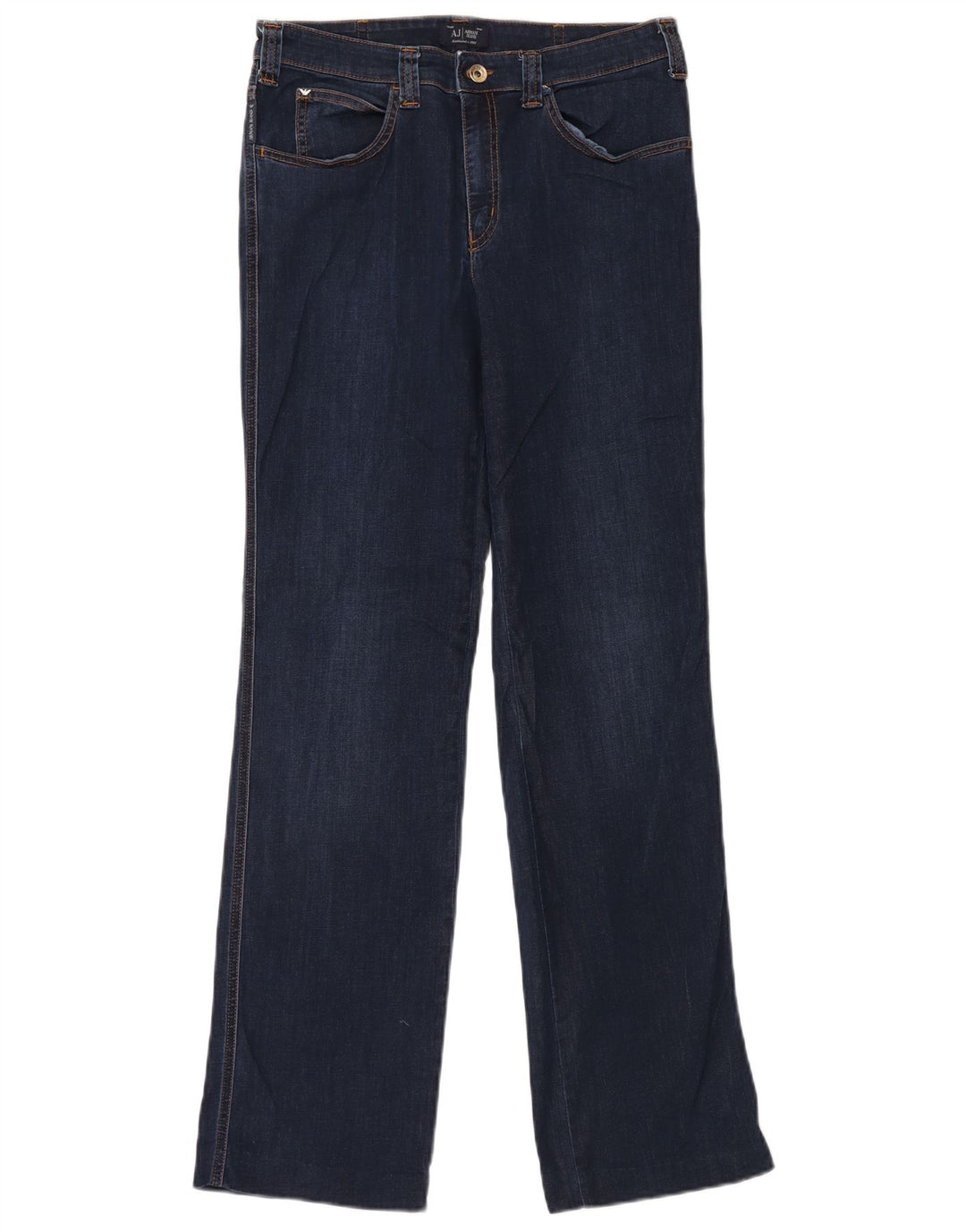 Женские прямые джинсы Armani W31 L32 Темно-синие, хлопок