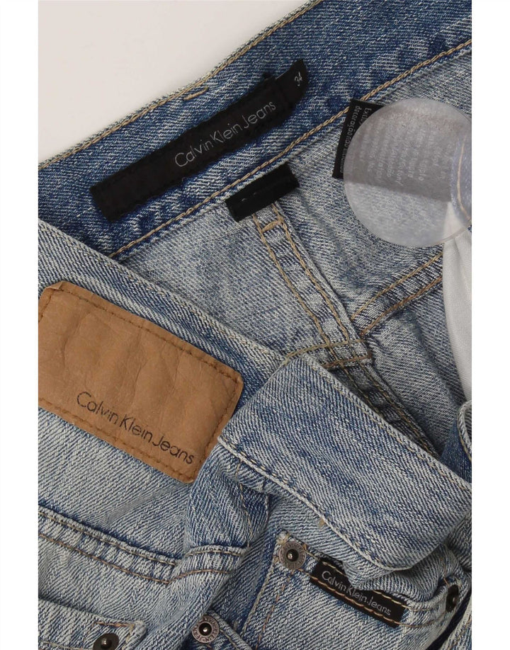 Мужские прямые джинсы Calvin Klein W34 L30, синий хлопок