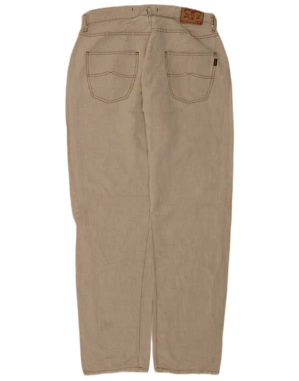 Мужские повседневные зауженные брюки Liberto W36 L36, бежевый хлопок