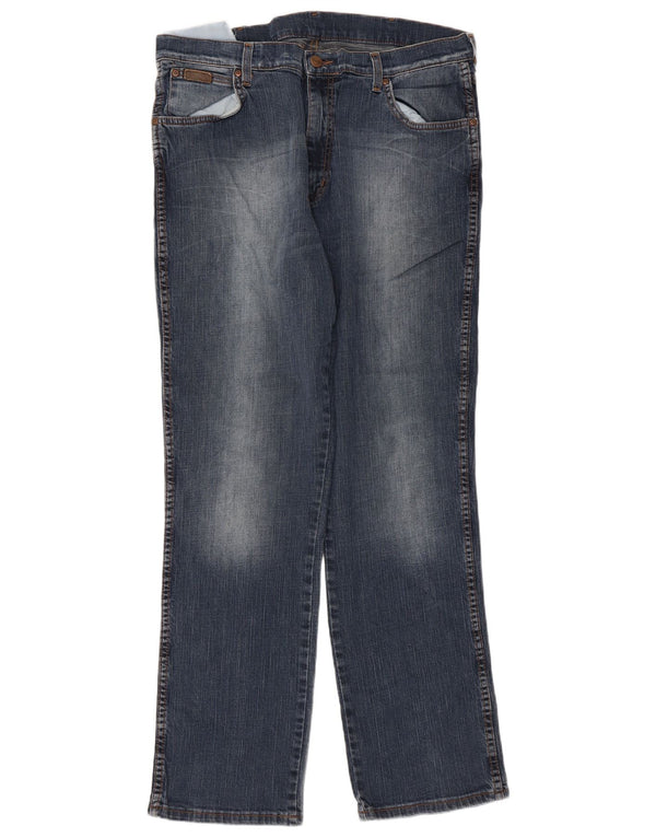 Женские прямые джинсы Wrangler Texas W38 L32, синие, хлопок