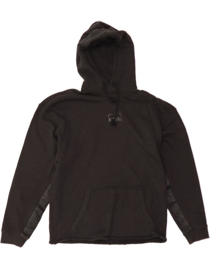 ADIDAS Mens Hoodie Jumper Small Black Vintage Adidas and Second-Hand Adidas from Messina Hembry 