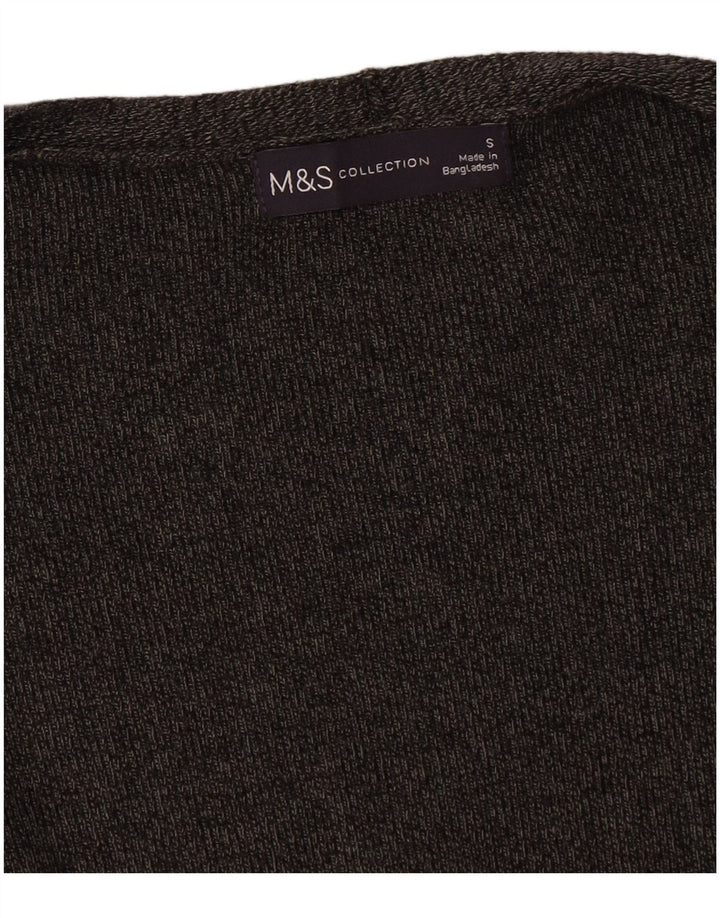 Женский свободный открытый кардиган Marks & Spencer UK 10, маленький серый