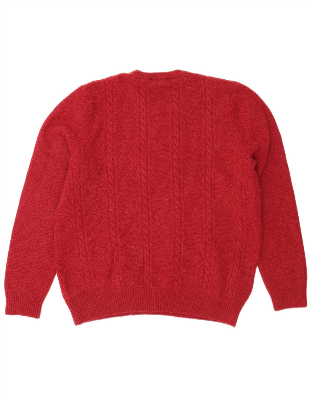 Crew Clothing Мужской джемпер с воротником, большой красный свитер из овечьей шерсти