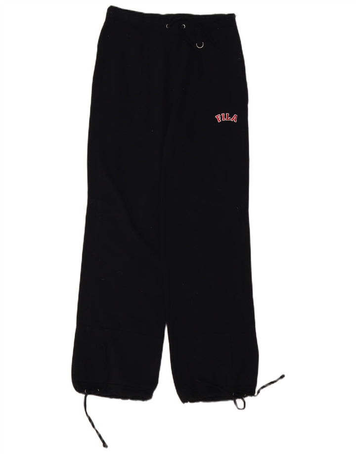 FILA Женские прямые повседневные брюки XS, черные, полиэстер