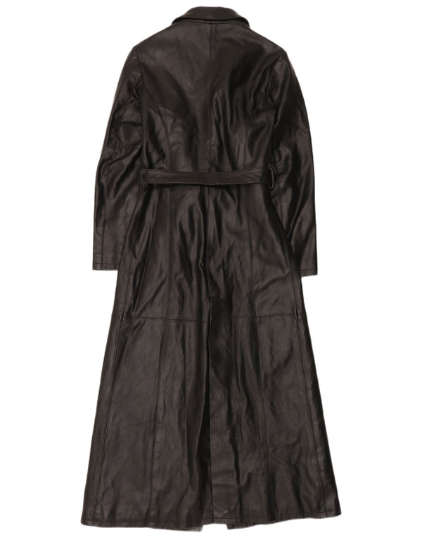 Lavorazione Artigianale Женское кожаное пальто IT 42 Medium Black