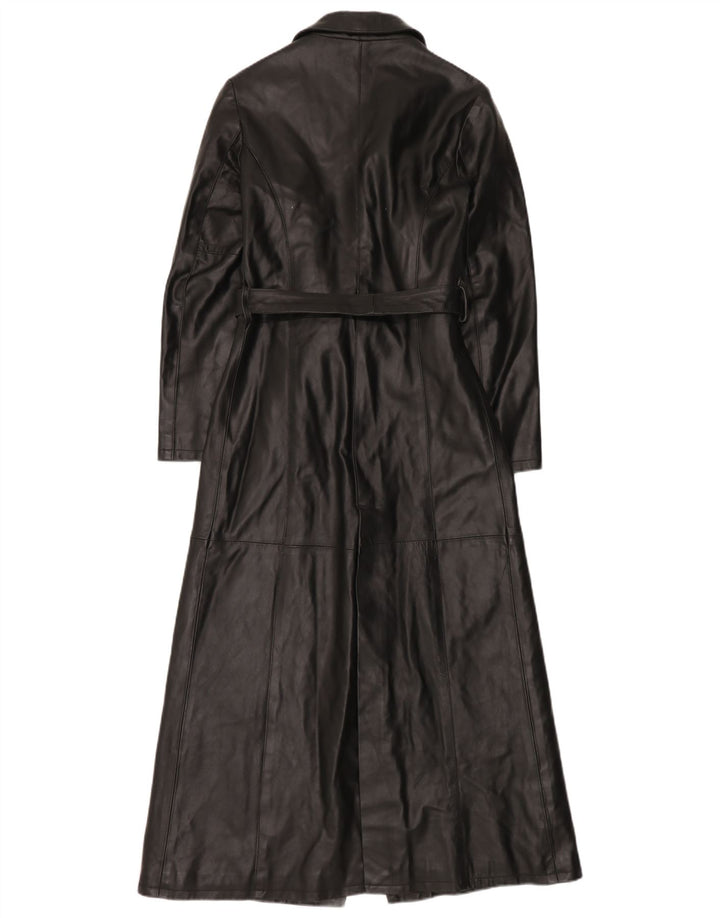 Lavorazione Artigianale Женское кожаное пальто IT 42 Medium Black