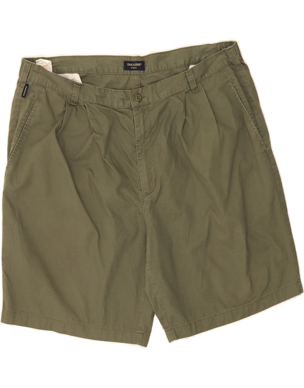 DOCKERS Mens Chino Shorts W45 2XL Khaki Cotton