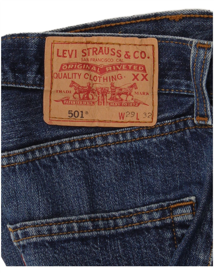 Женские джинсовые шорты Levi's 501 W29, средние синие