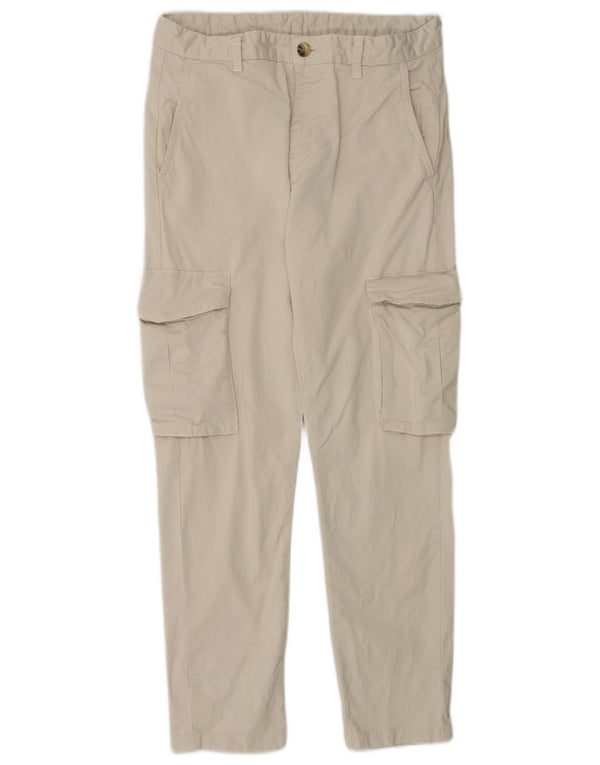 Мужские узкие брюки-карго Zara EU 38 Small W30 L28 Off White Cotton