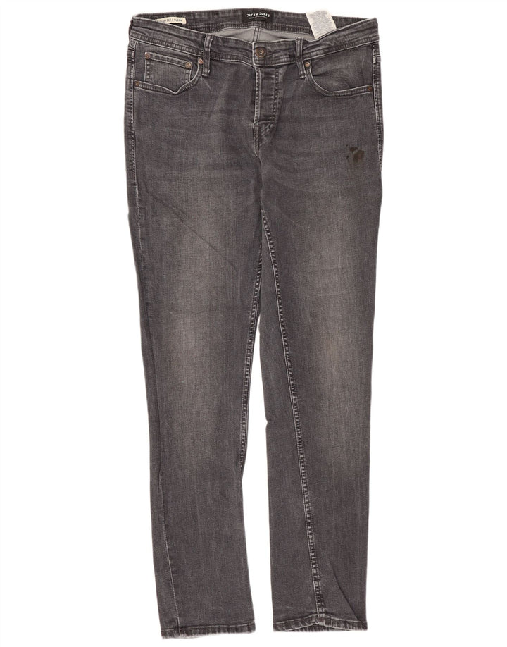 Мужские зауженные джинсы JACK & JONES GLENN W32 L32, серый хлопок