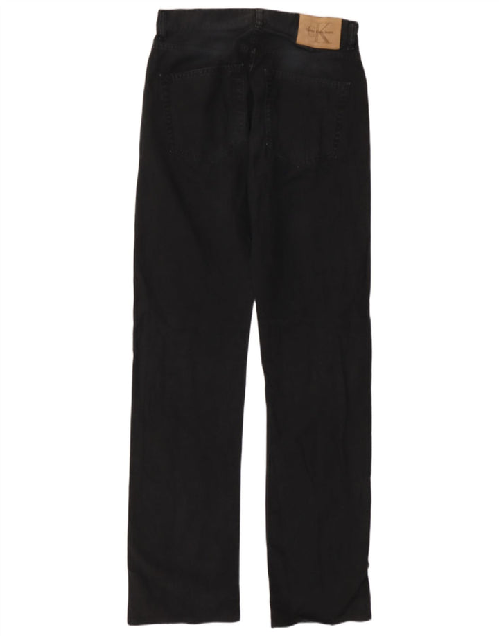 Мужские прямые джинсы Calvin Klein W30 L33, черный хлопок