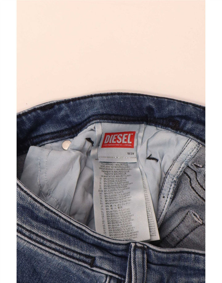 Женские узкие джинсы Diesel W29 L29, синие, хлопок