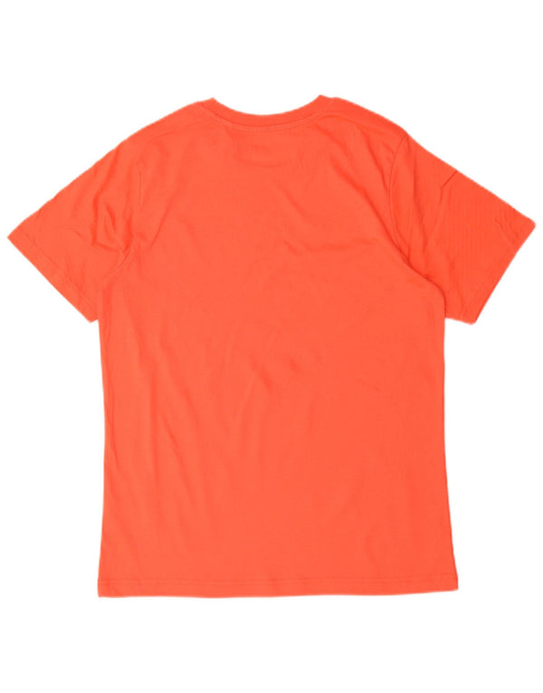 Kappa Mens T-Shirt Top Small Orange Polyester