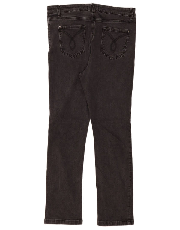 Marks & Spencer Womens Classic Fit Slim Jeans UK 14 Large W32 L28 Black
