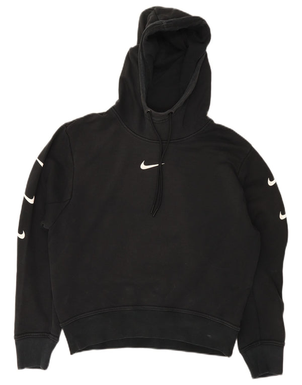 Женский джемпер с капюшоном Nike UK 14, средний черный, хлопок