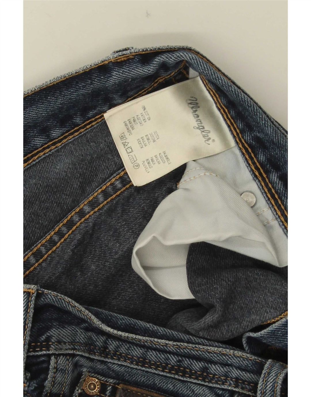 Мужские прямые джинсы Wrangler Texas W34 L30, синий хлопок