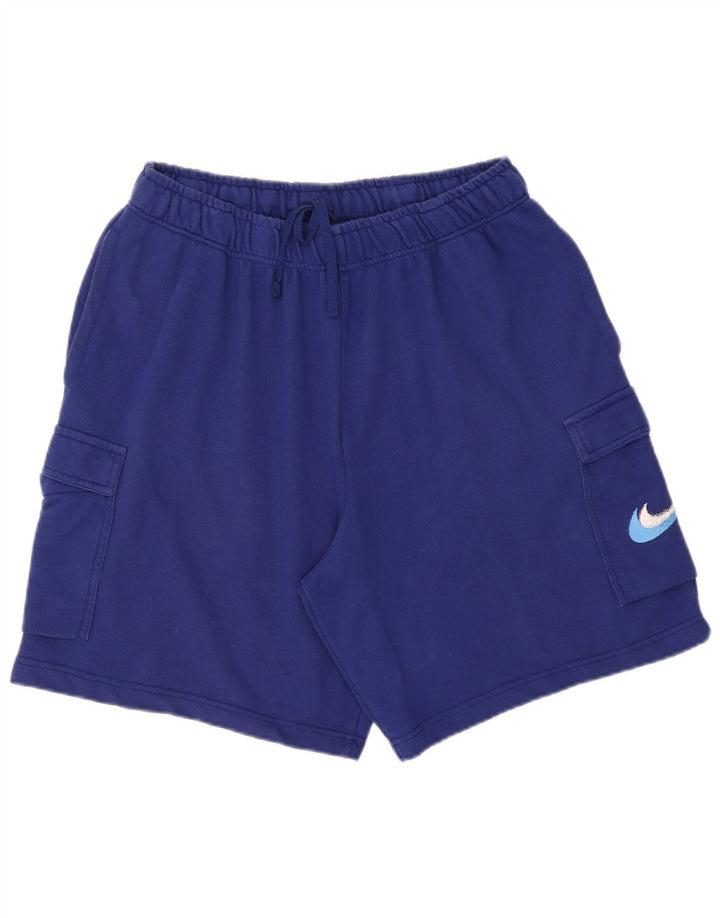 NIKE Mens Graphic Sport Shorts XL  Blue Cotton