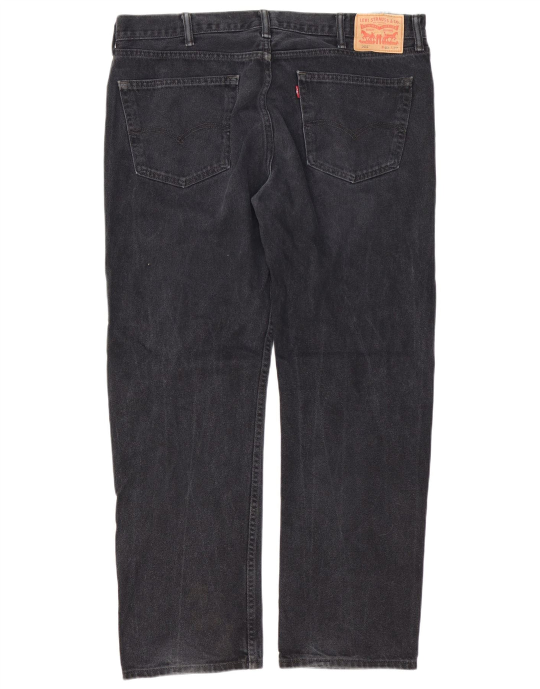 Мужские прямые джинсы LEVI'S 505 W40 L32, черный хлопок