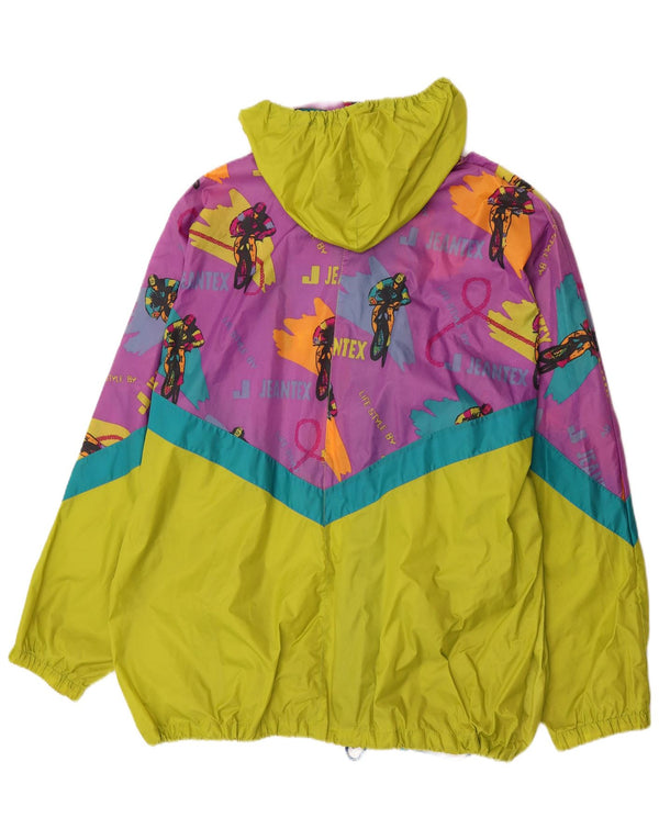 Мужская дождевик с капюшоном J Jeantex IT 54/56 2XL Зеленый Цветной блок