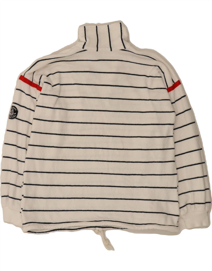 SINA COVA Womens Sweatshirt Jumper UK 14 Large White Striped Vintage Sina Cova and Second-Hand Sina Cova from Messina Hembry 