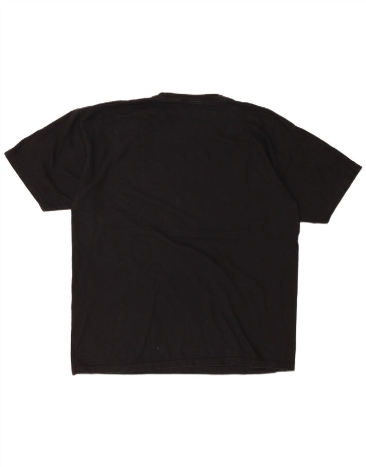 Мужская футболка HARLEY стандартного кроя с рисунком, топ XL, черный хлопок