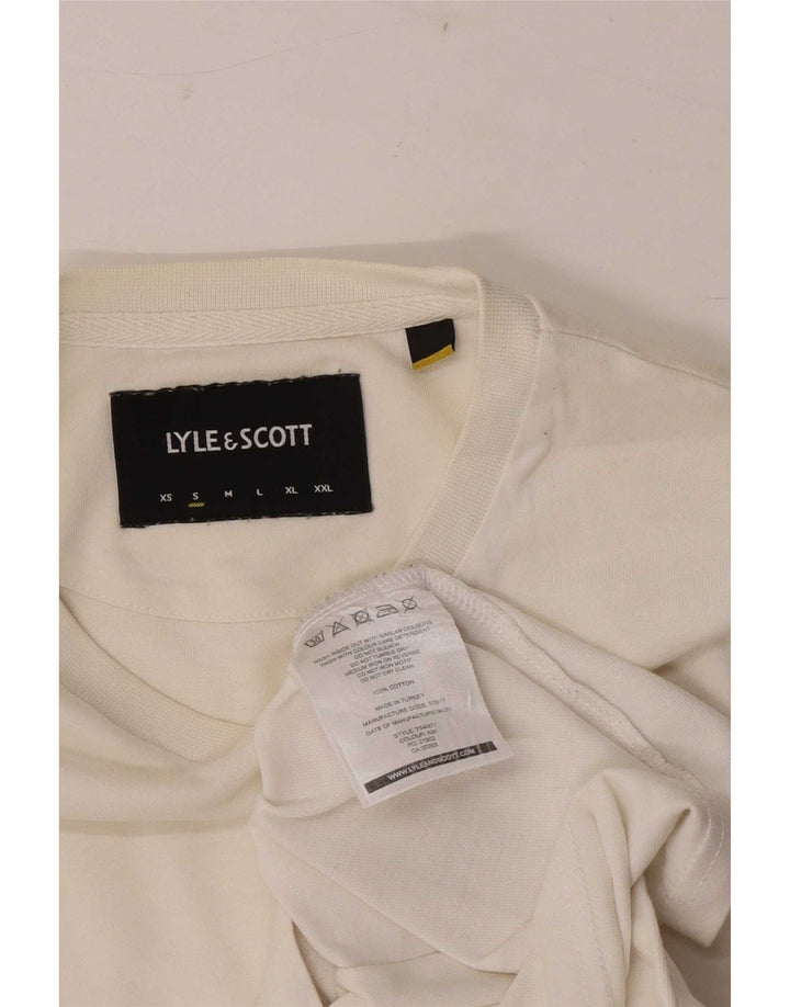 Мужская футболка Lyle & Scott, маленький белый хлопок