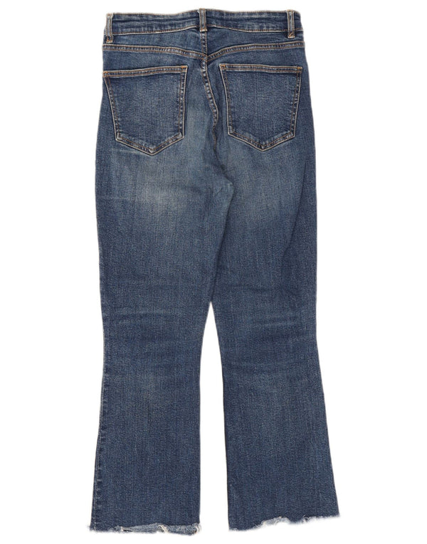Женские укороченные джинсы Zara Bootcut EU 38, маленькие W28 L25, синие