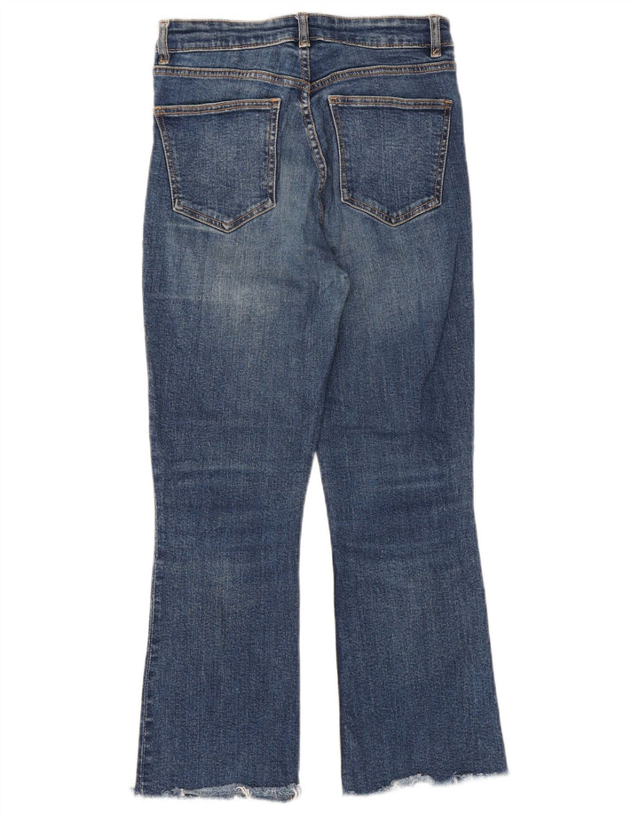 Женские укороченные джинсы Zara Bootcut EU 38, маленькие W28 L25, синие