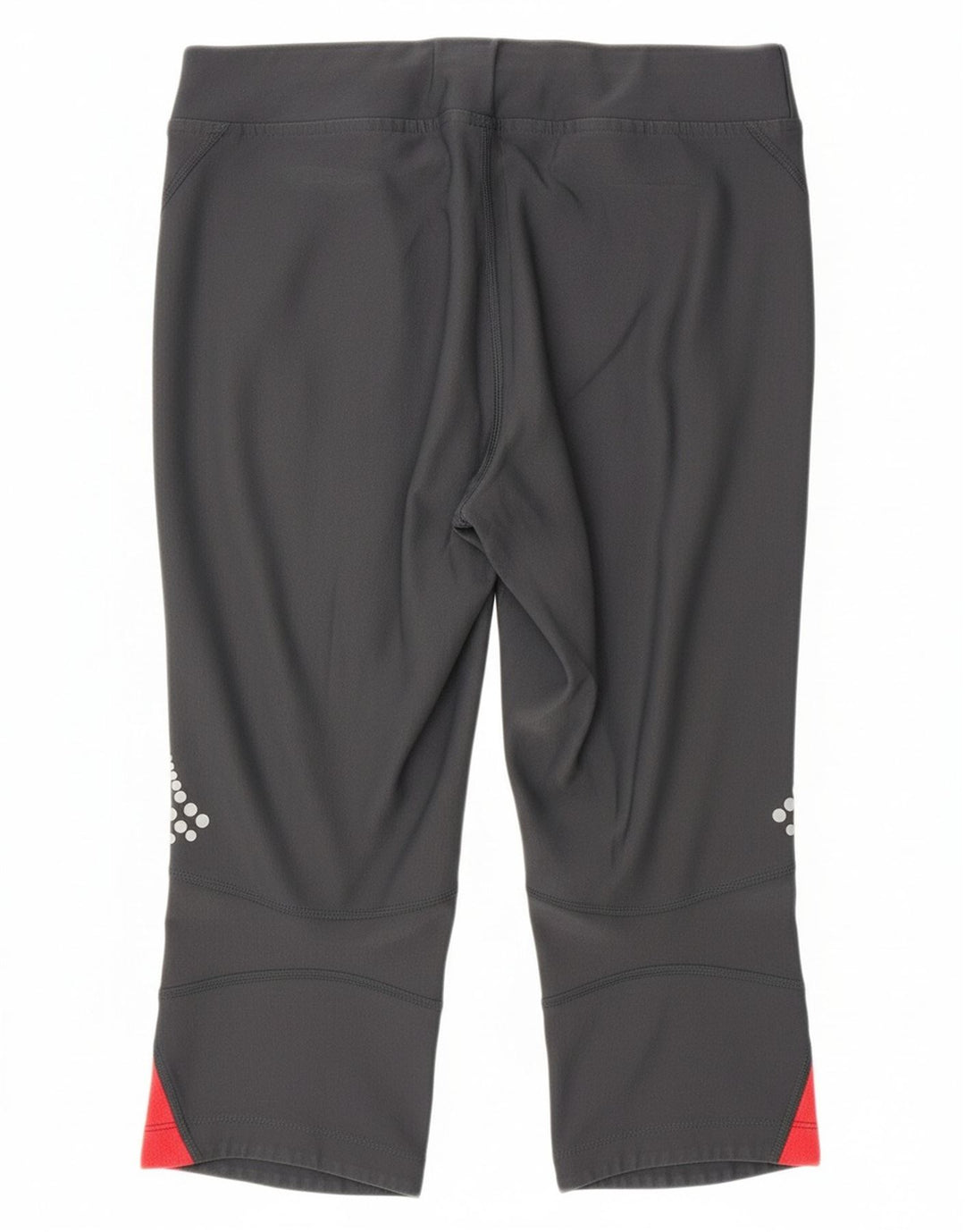 REEBOK Womens Capri Tracksuit Trousers UK 12 Medium  Grey Colourblock