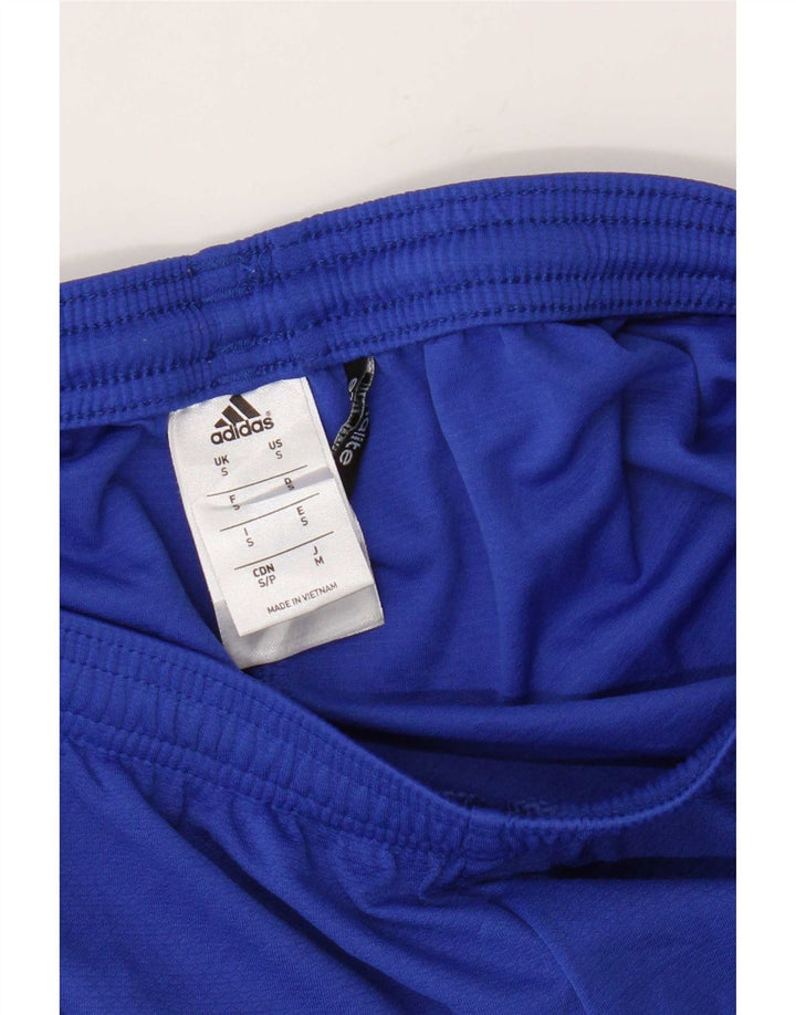 Женские спортивные шорты Adidas Climalite UK 10, маленькие синие, полиэстер