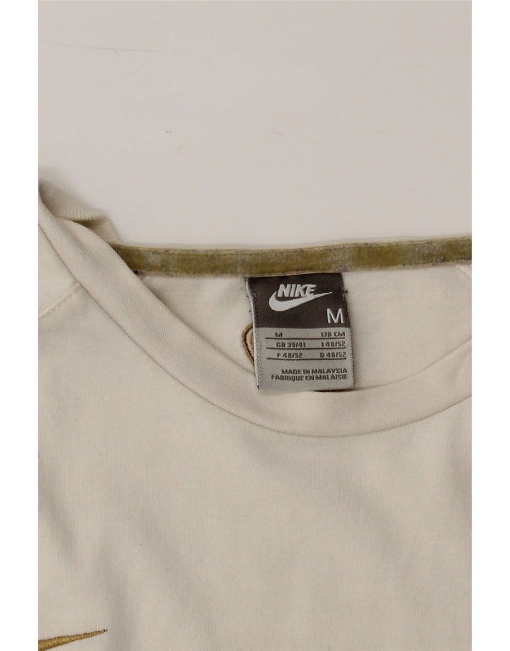 NIKE Mens Graphic T-Shirt Top UK 39/41 Medium White Cotton Vintage Nike and Second-Hand Nike from Messina Hembry 