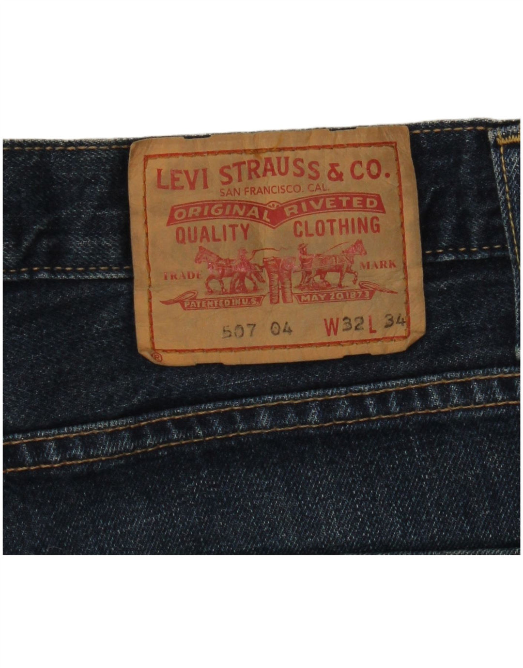 Мужские джинсы LEVI'S 507 Bootcut W32 L34 Синие