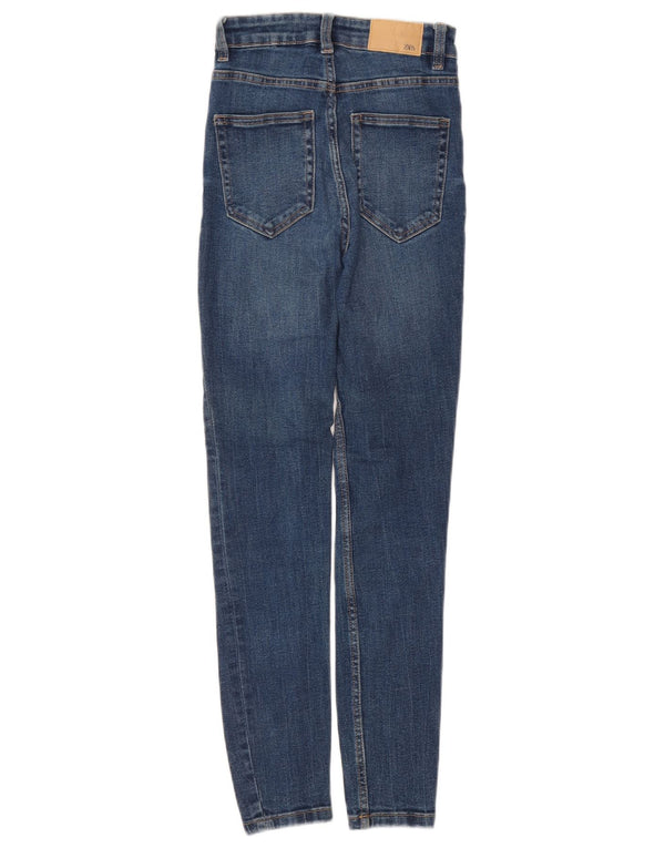 Женские джинсы скинни Zara EU 34 2XS W24 L27 синие